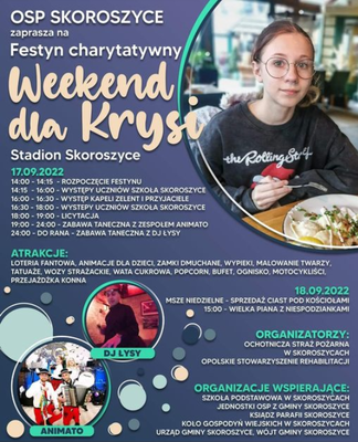 zdjęcie do
														 artykułu: WEEKEND DLA KRYSI (13.09.2022 r.)