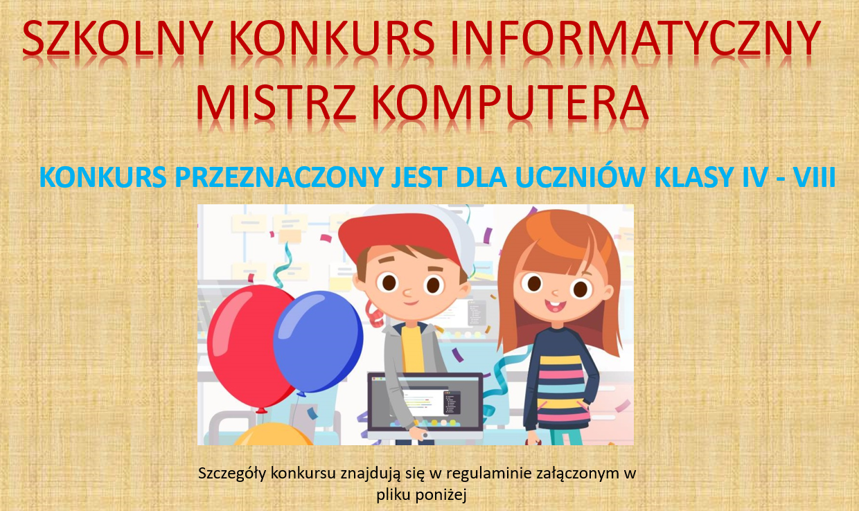 SZKOLNY KONKURS INFORMATYCZNY - 