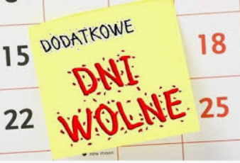 DODATKOWE DNI WOLNE (10.11.2020 r.)