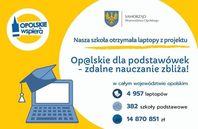 zdjęcie do
														 artykułu: OPOLSKIE DLA PODSTAWÓWEK - ZDALNE NAUCZANIE ZBLIŻA (05.05.2021 r.)