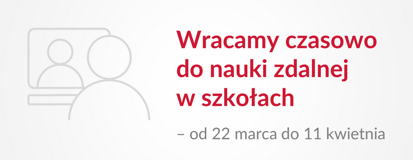 WRACAMY CZASOWO DO NAUKI ZDALNEJ W SZKOŁACH (18.03.2021 r.)